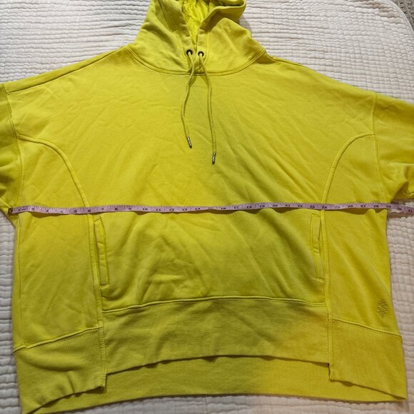 NWT Free People Margarita Hoodie Chartreuse Oversized Pullover – Women’s M - Picture 8 of 13